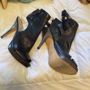Coach Heeled Ankle Boots Size: 8.5